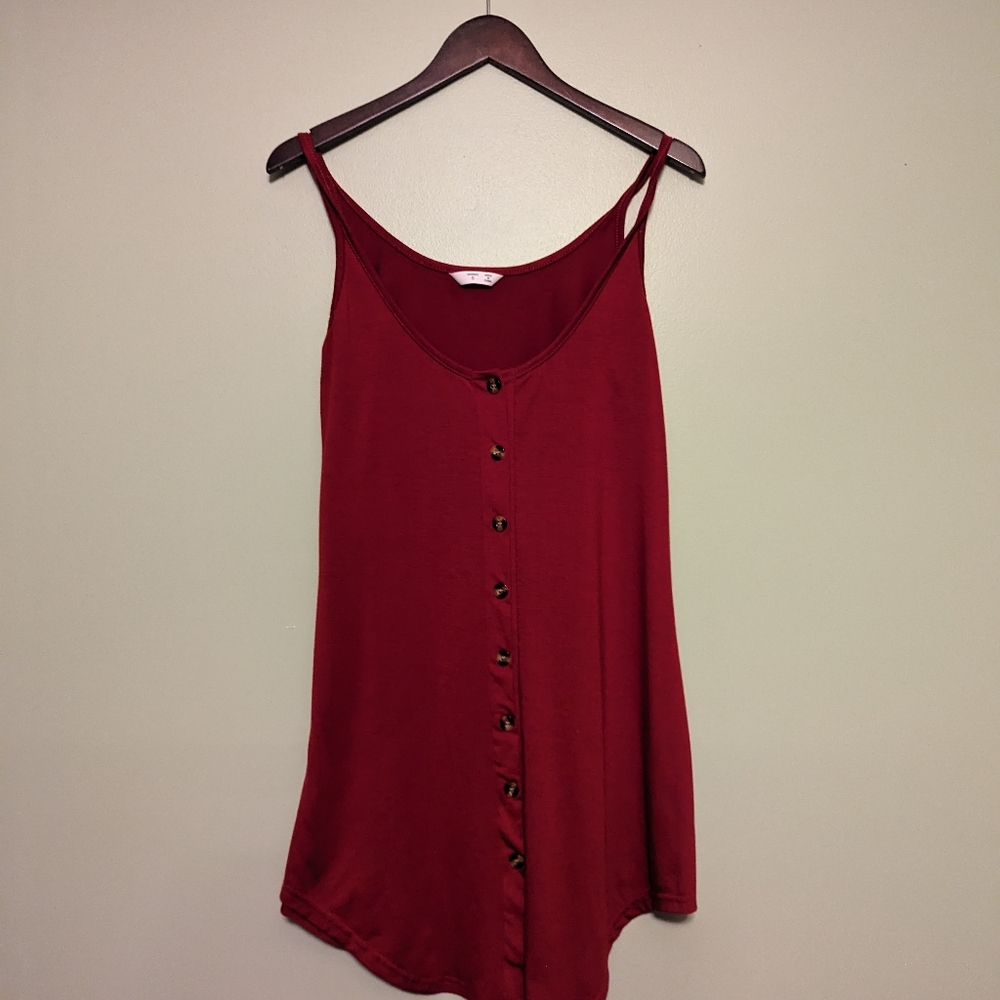 Shein Red Button Dress